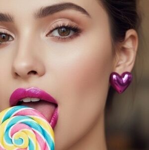 Elegant Heart-Shaped Earrimgs